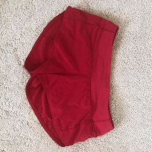 Cherry Red Classic Lululemon Shorts